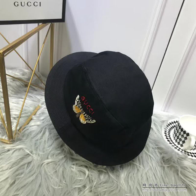 GUCCI古馳 專櫃同步 新品經典 隨意折疊漁夫帽 LLWJ6868